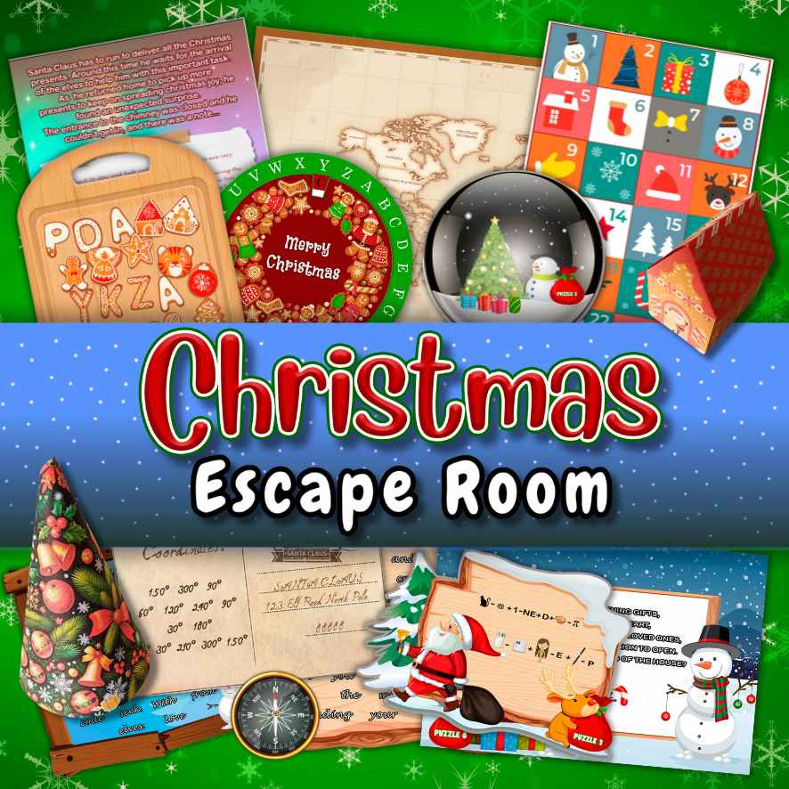 Printable Christmas Escape Room Game for Kids – Perfect for Holiday Fun ...