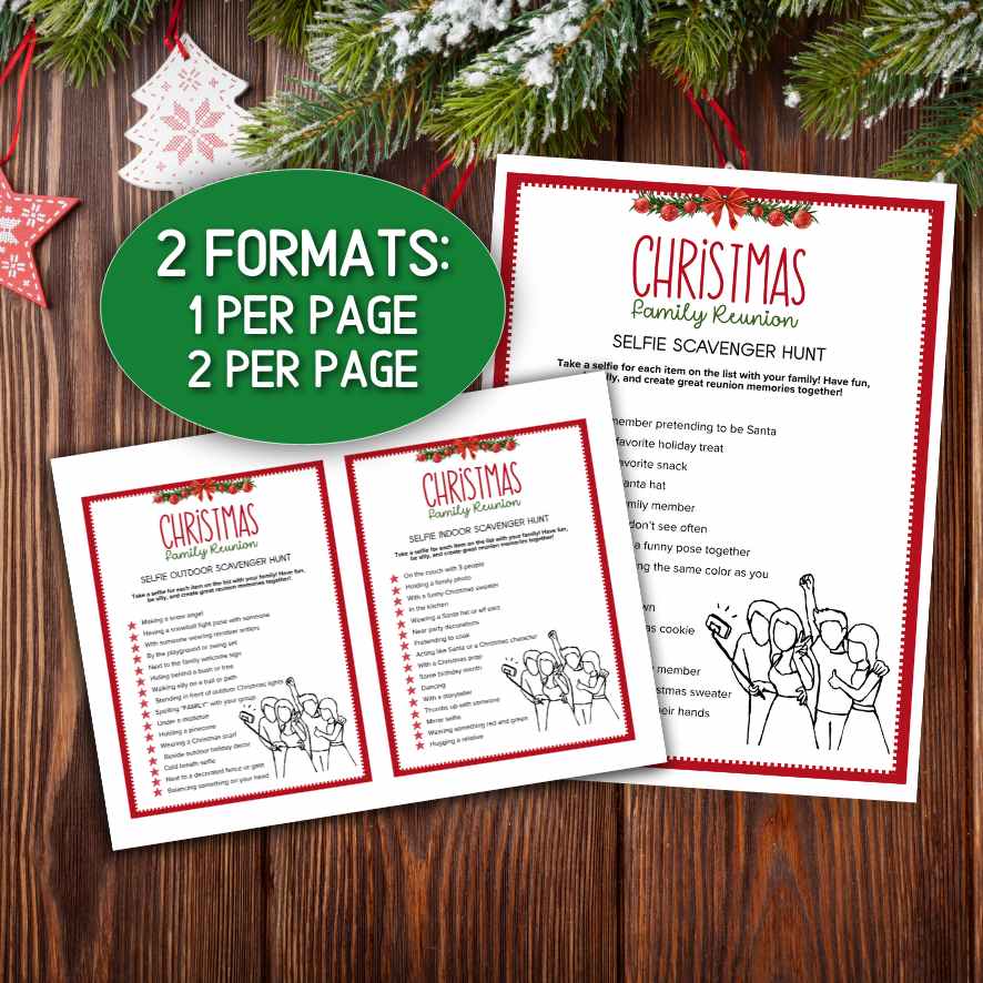 christmas photo scavenger hunt printable