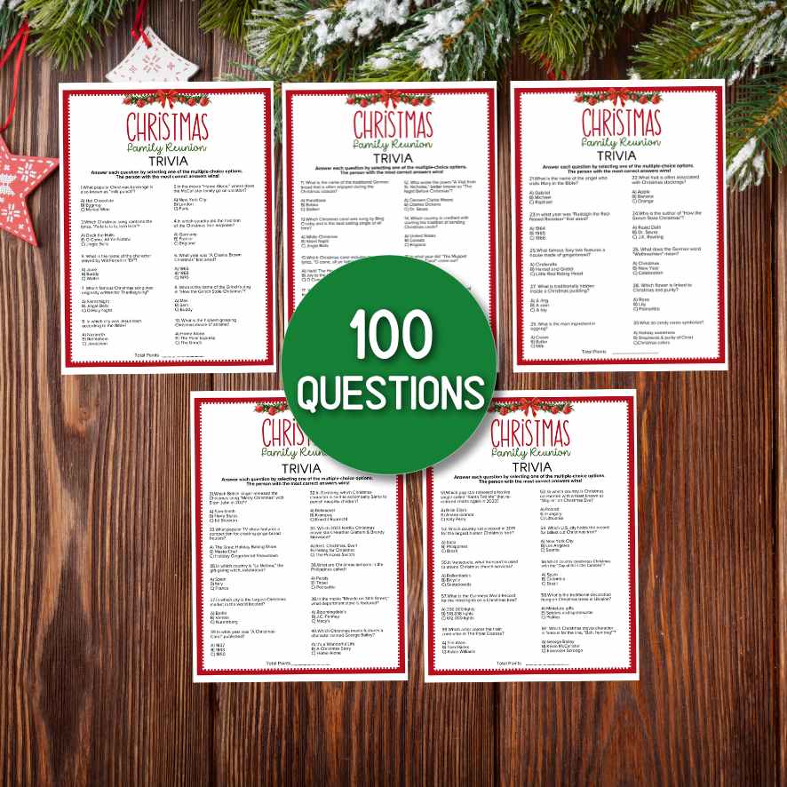 christmas trivia game for family