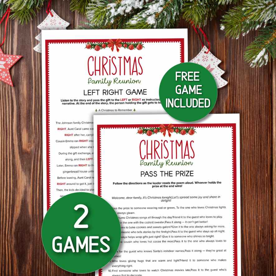 christmas left right game