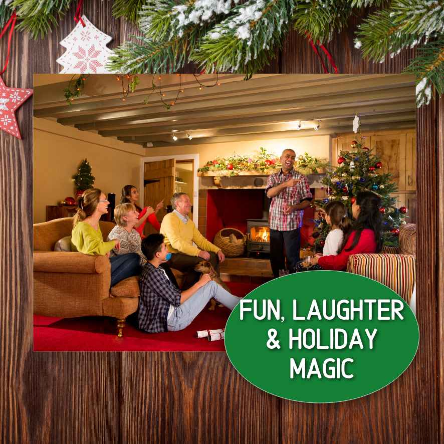 christmas left right game poem
