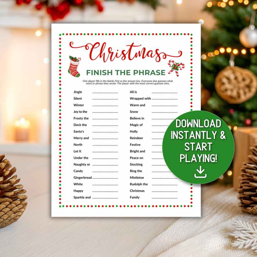 christmas eve activities printable