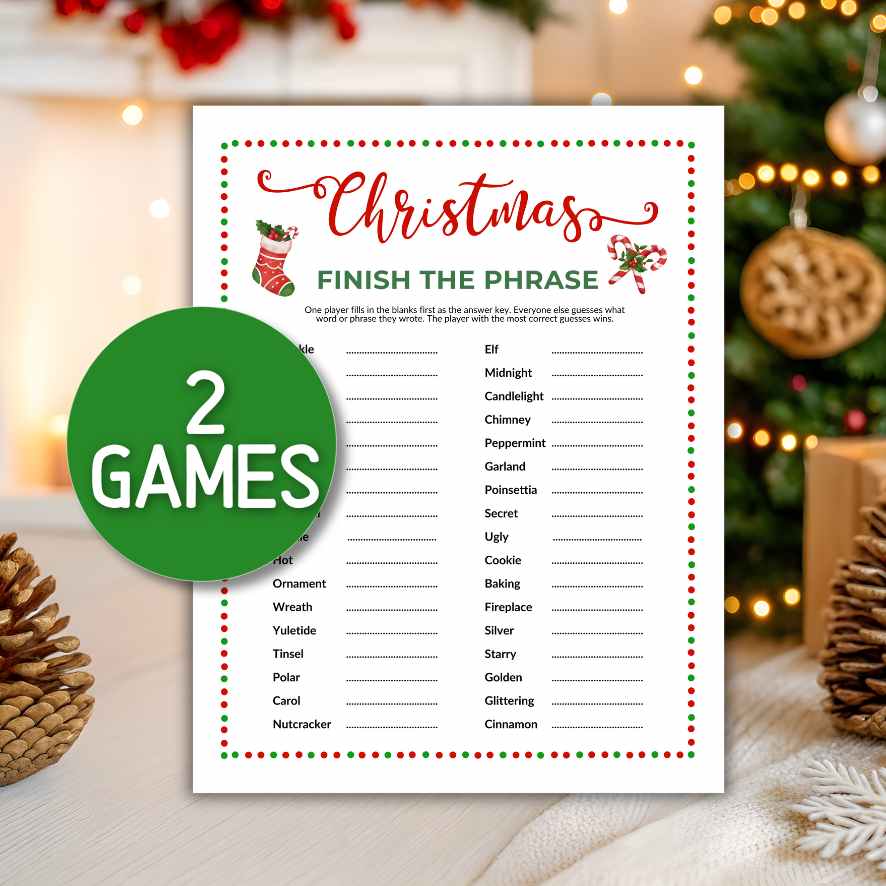 holiday finish the phrase