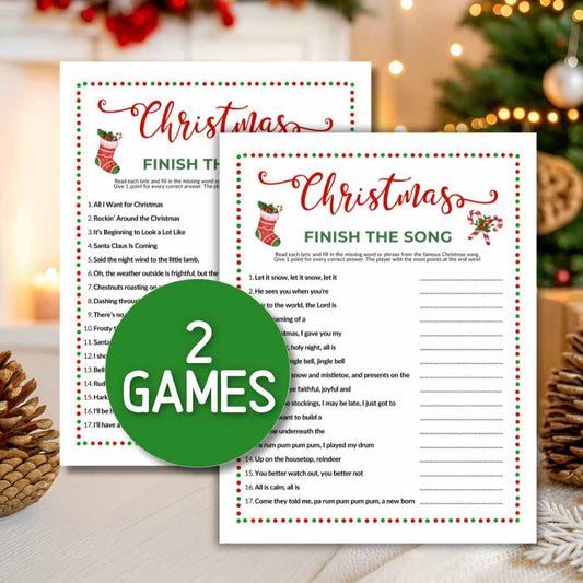 finish the christmas song game
