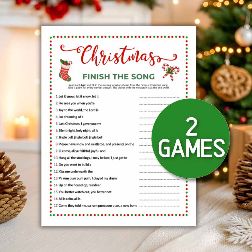 finish the lyrics christmas song