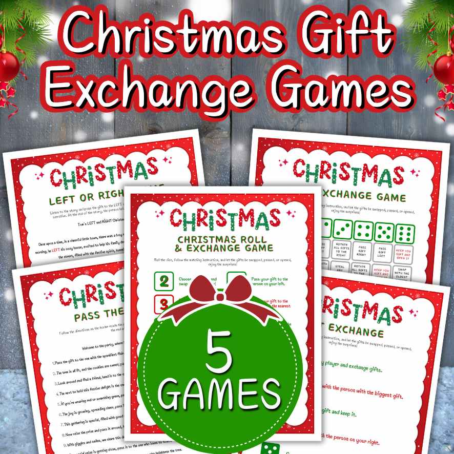 printable christmas gift exchange games