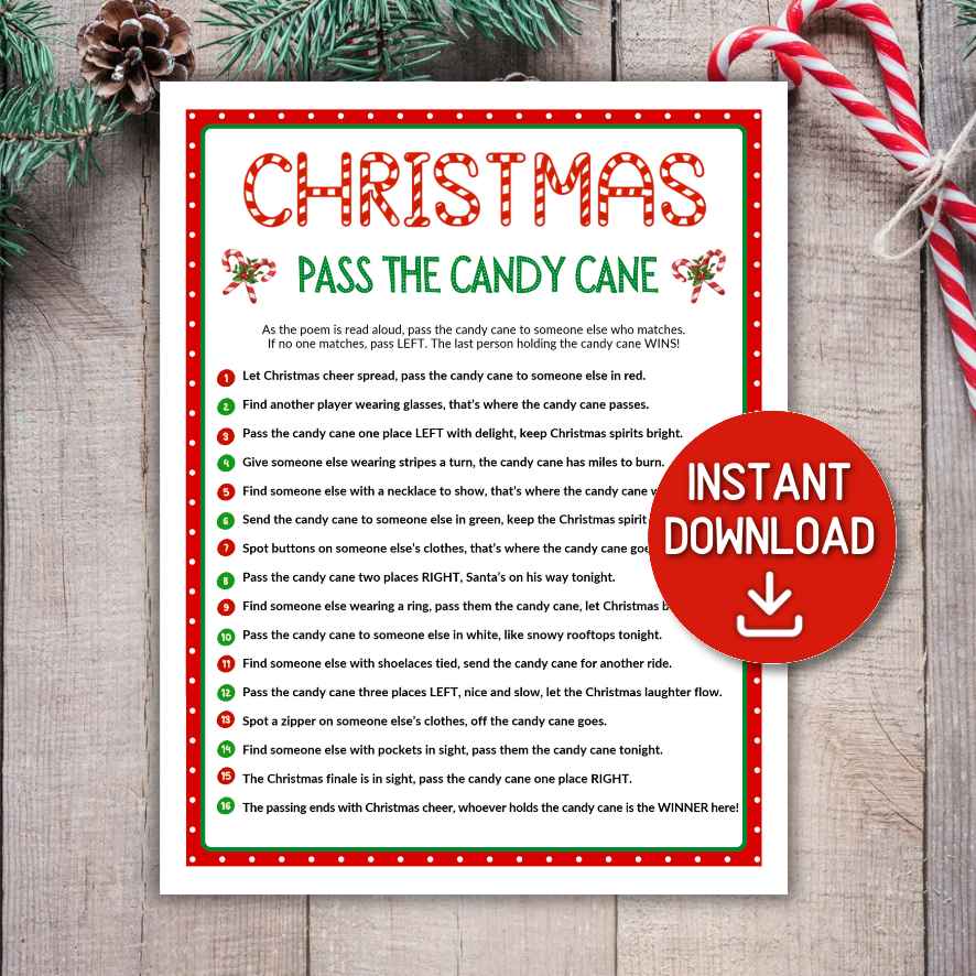 pass the present christmas game