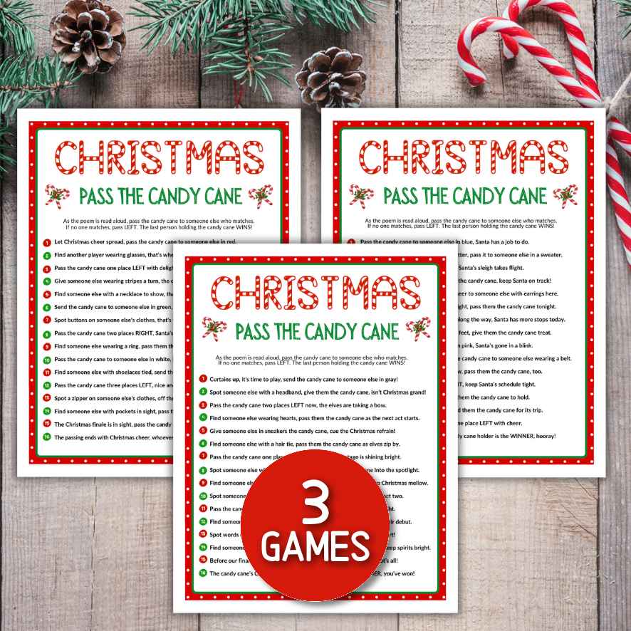 xmas pass the gift game