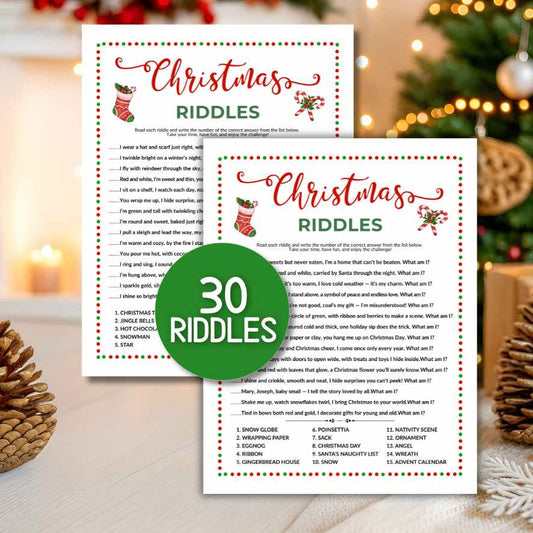 christmas riddles printable with answers

