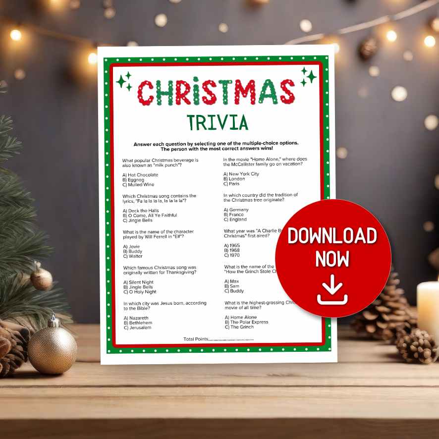 Christmas Trivia Game