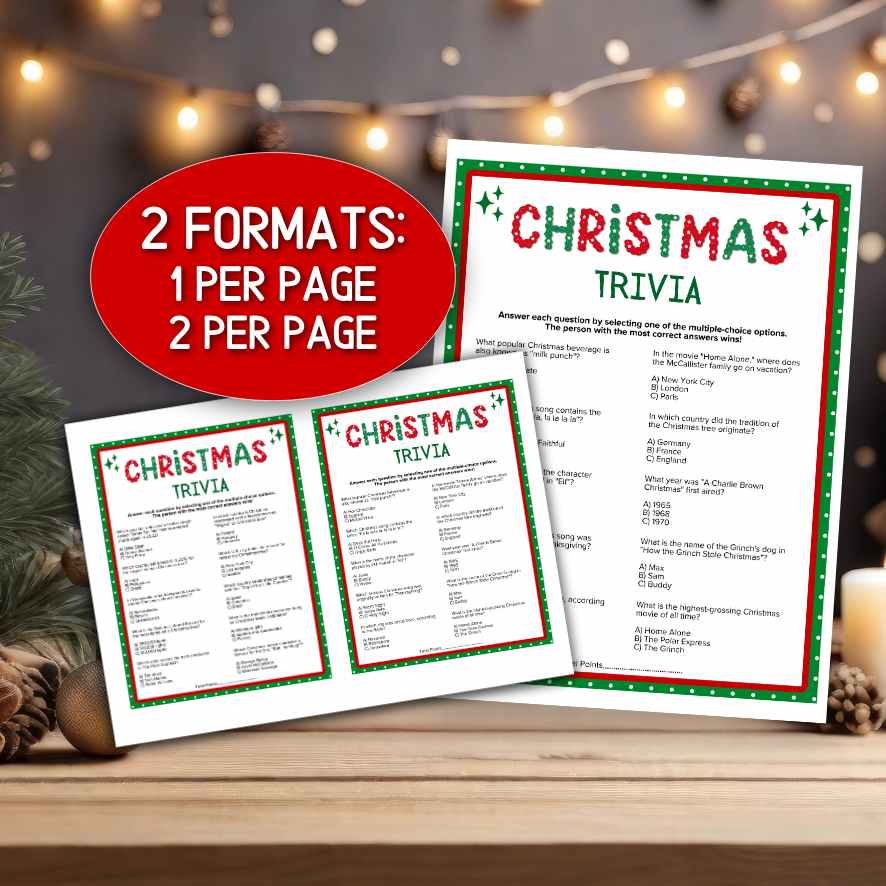 christmas trivia game for family

