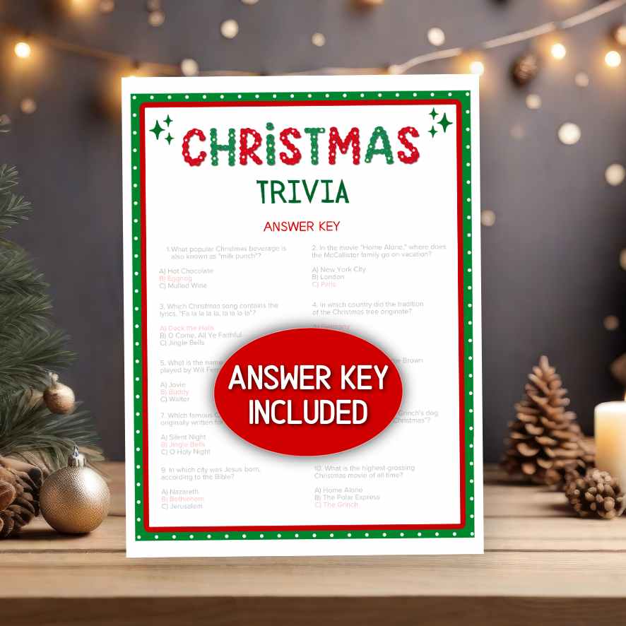 christmas trivia questions and answers