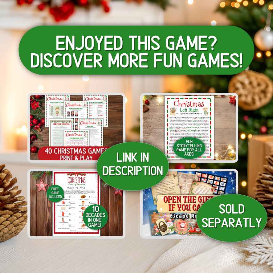 christmas printable games