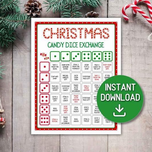 christmas candy dice game