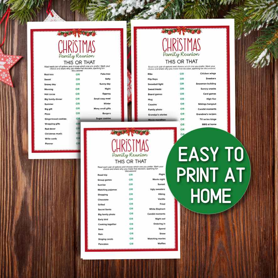 xmas games for family