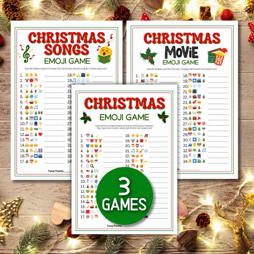 christmas emoji games
