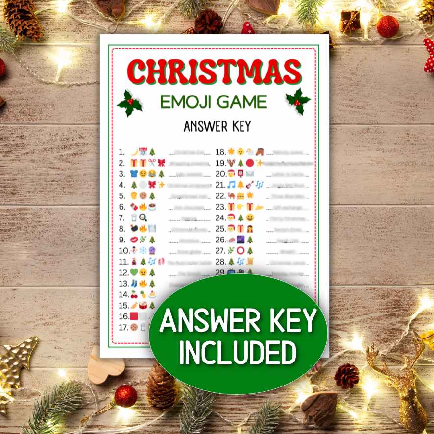 holiday emoji guessing game