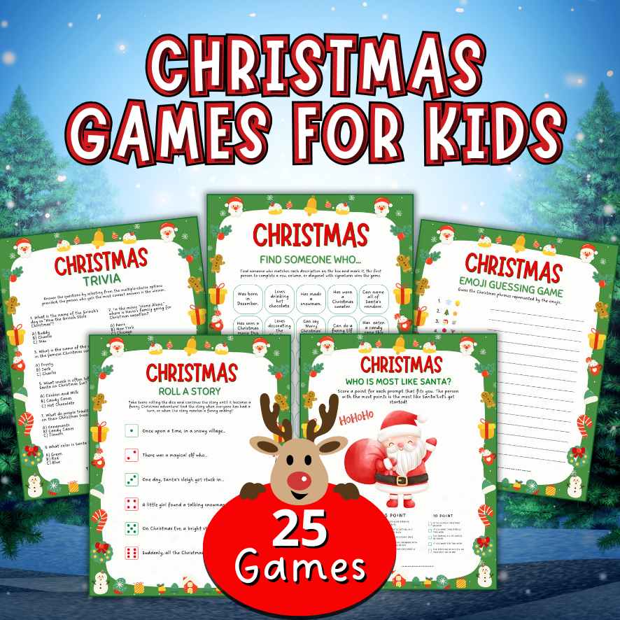 christmas games bundle for kids

