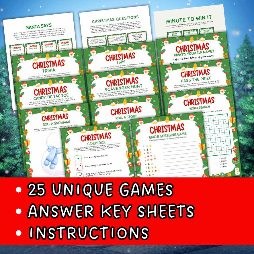 fun christmas games for kids