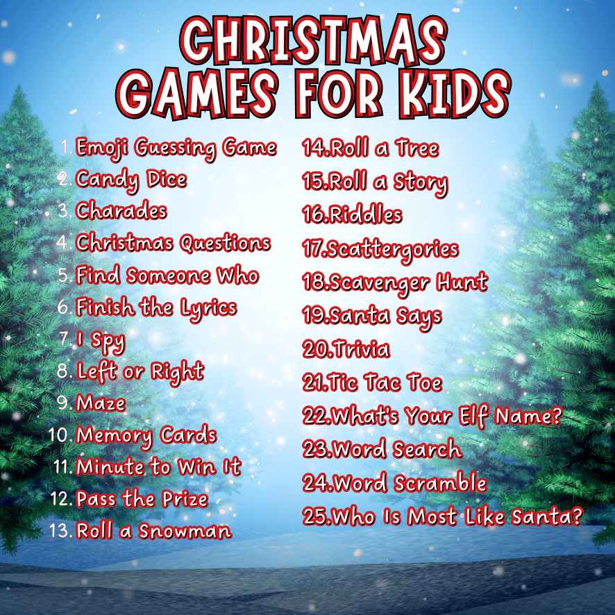 kids christmas games