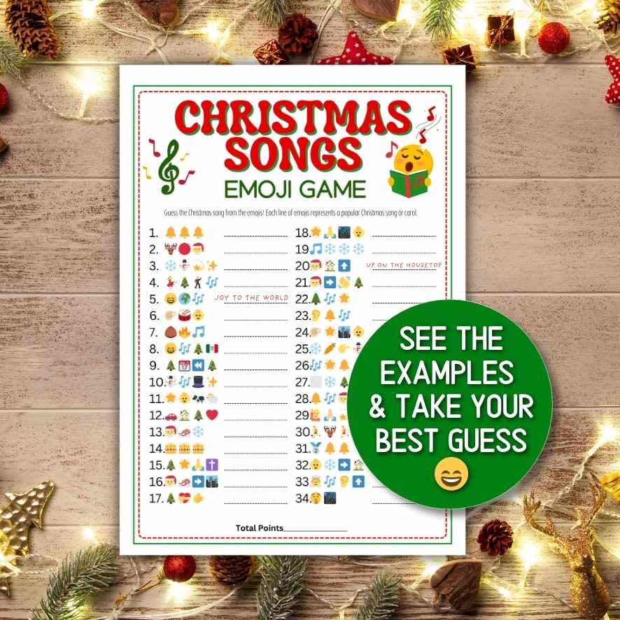 christmas songs emoji quiz

