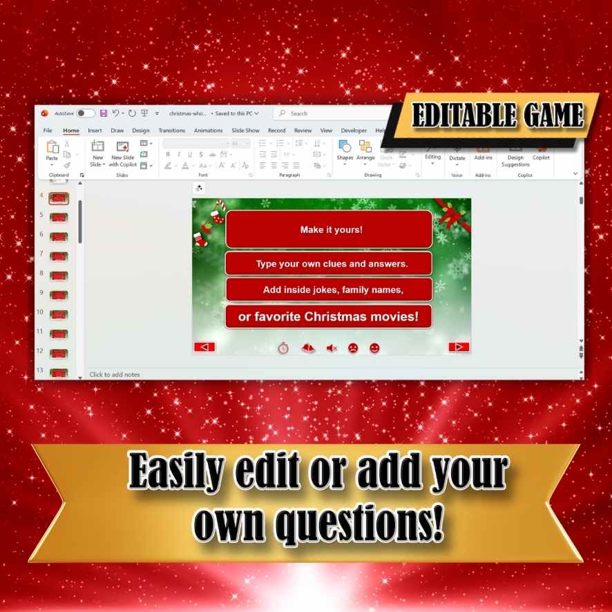 christmas guess who am I powerpoint