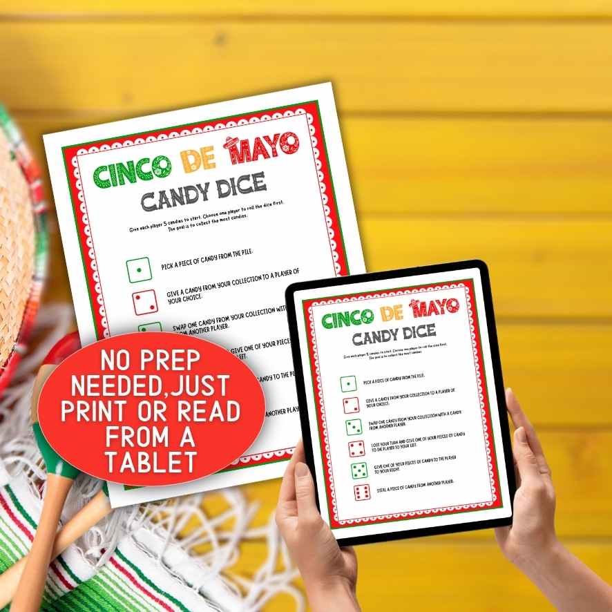 cinco de mayo dice game