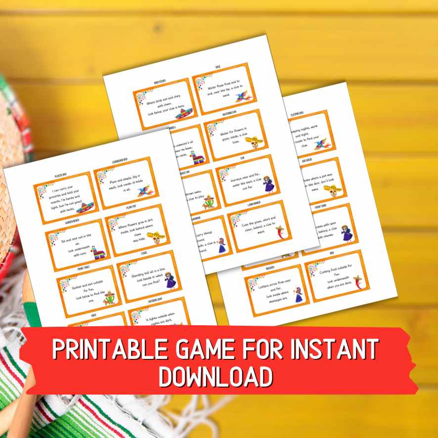 cinco de mayo scavenger hunt for kids