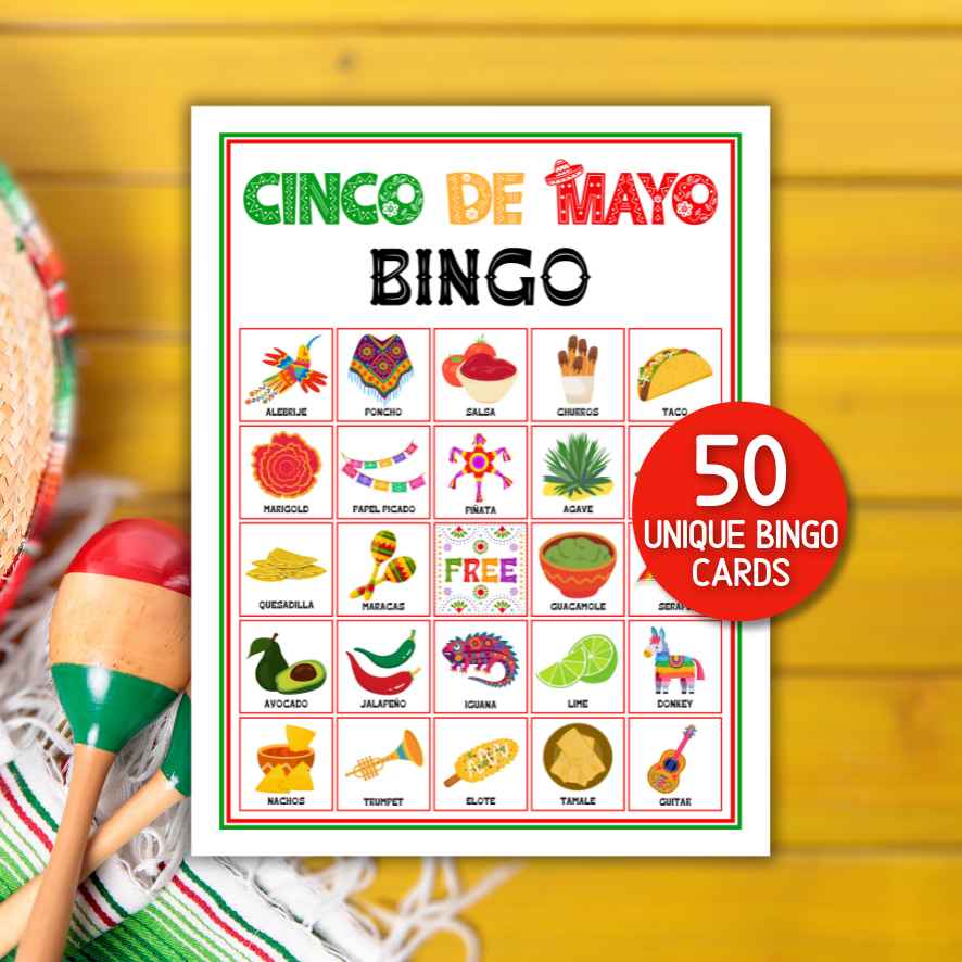 cinco de mayo printable bingo