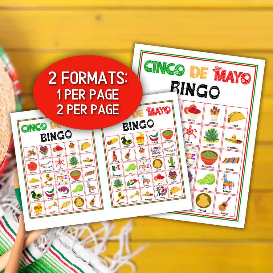 Mexican theme bingo
