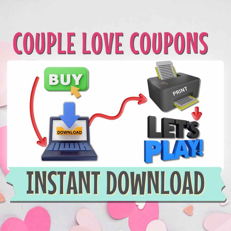 Cuple Code 120 COUPLE LOVE COUPONS PRINTABLE GAME – The Game Room
