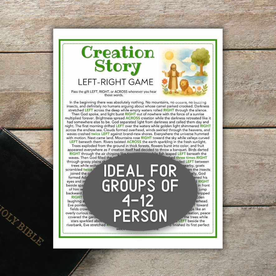 creation story gift exchange game