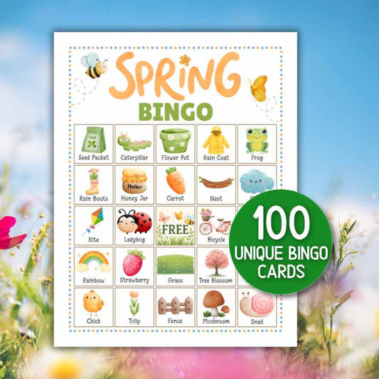 100 spring bingo cards

