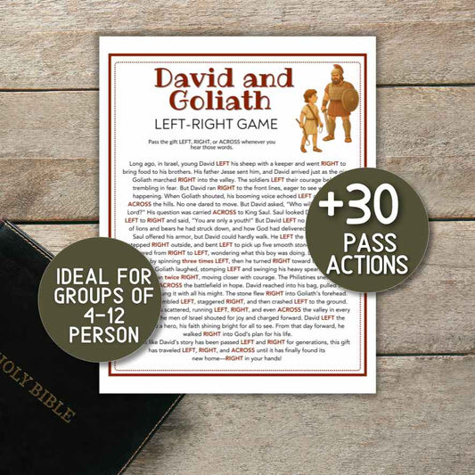 david y goliath left right game