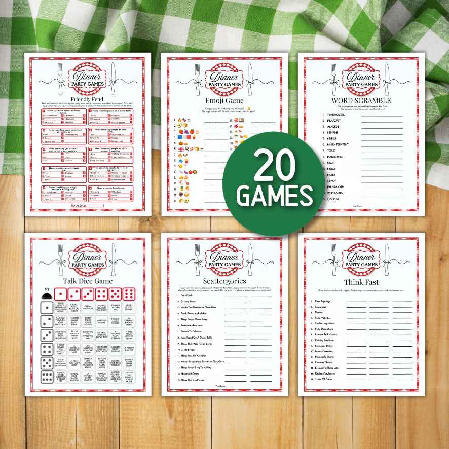 dinner party games for small groups