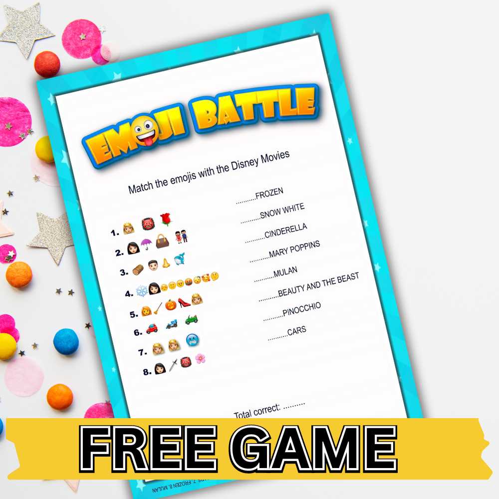 FREE PRINTABLE: EMOJI MOVIE GUESSING GAME