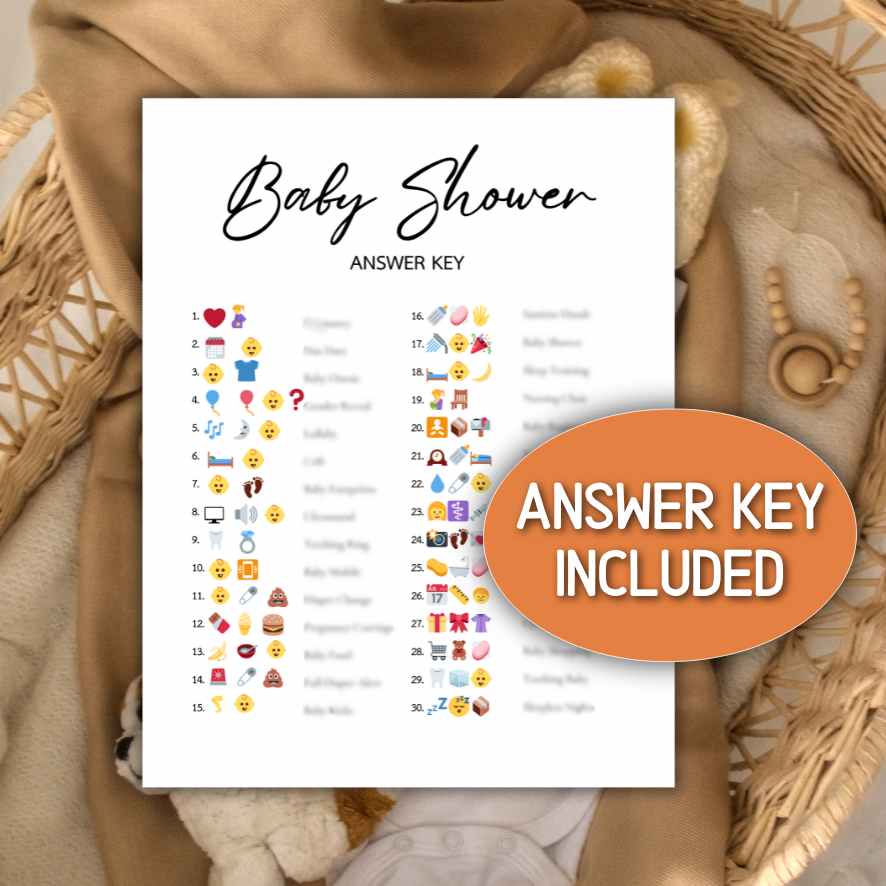 baby shower emoji guess game


