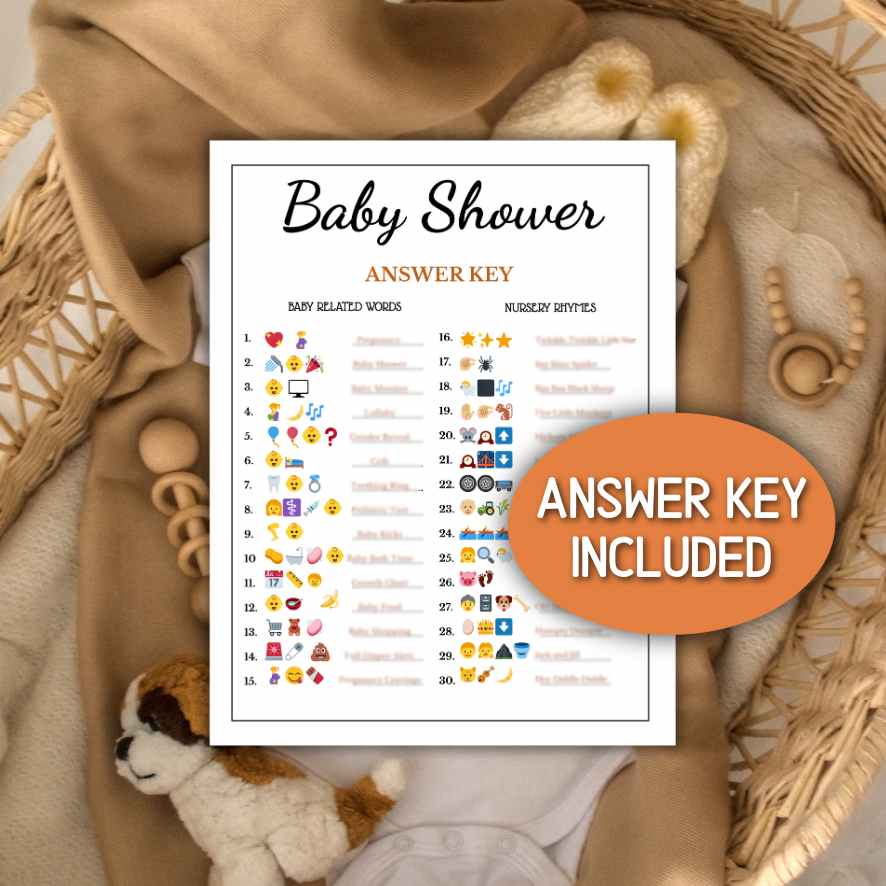 baby shower emoji guess game

