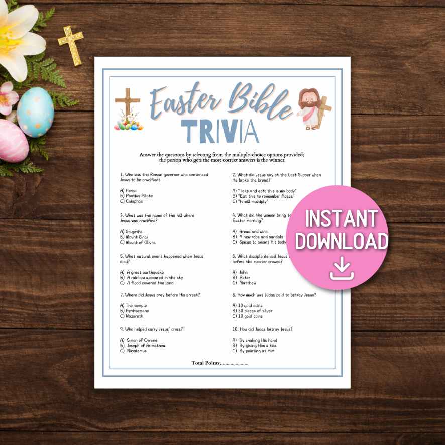 easter bible quiz