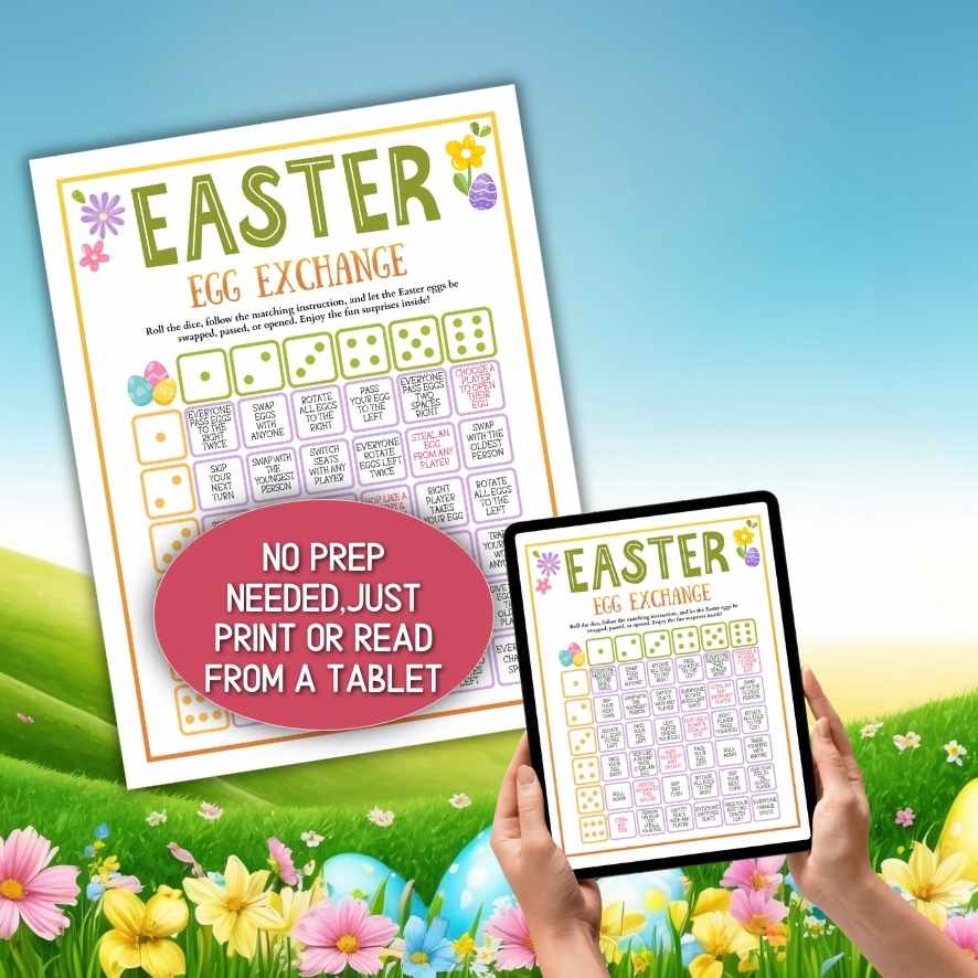 easter egg dice game