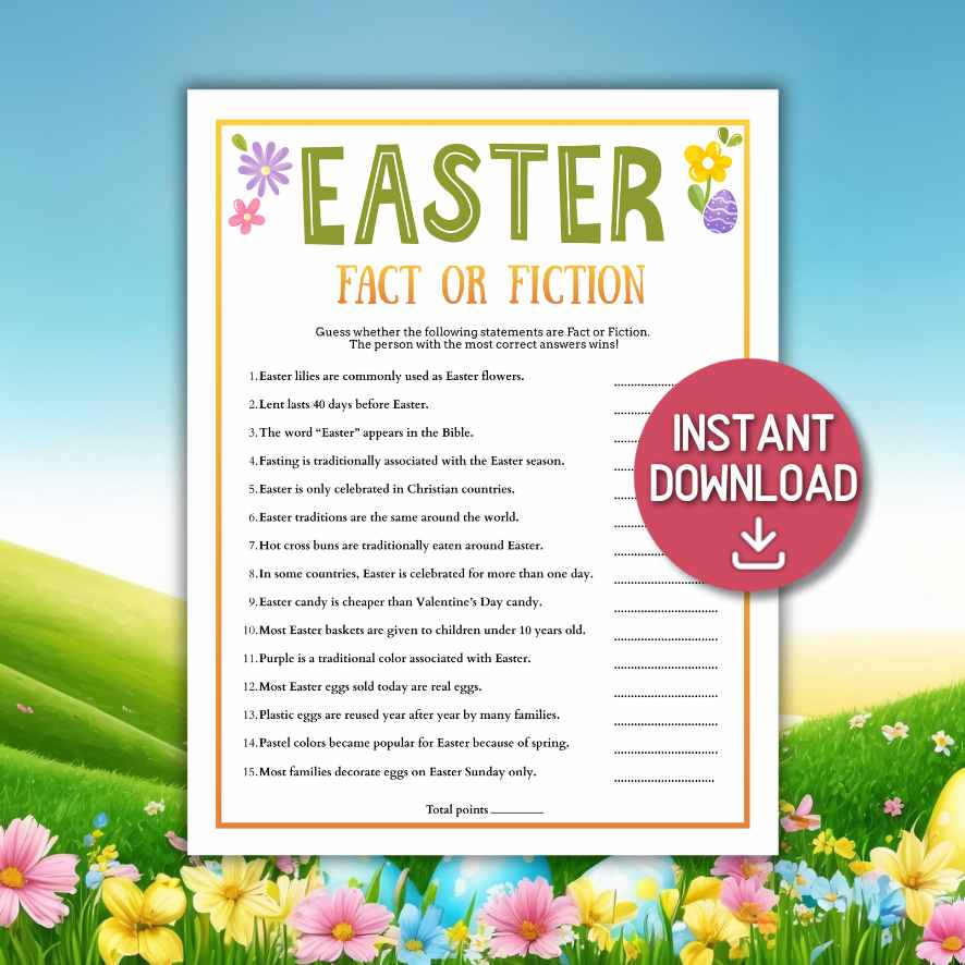 spring party quiz games for family

