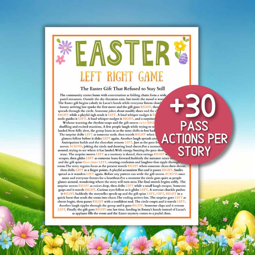 easter left right story