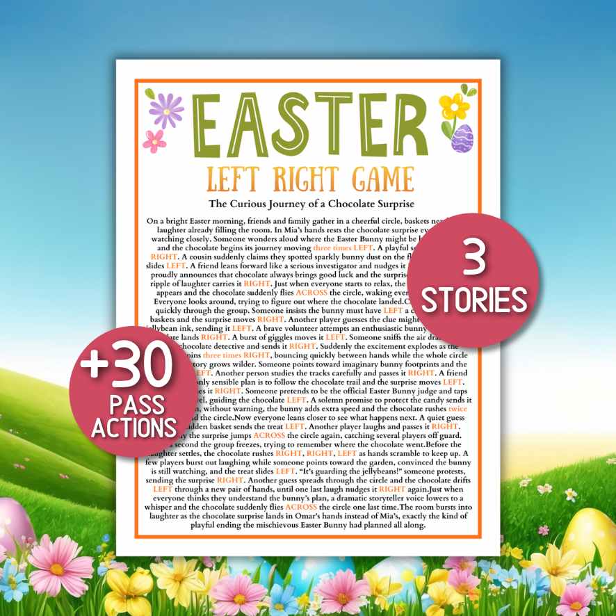 easter left right game printable