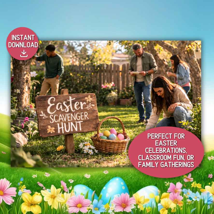 outdoor e indoor easter egg hunt clues

