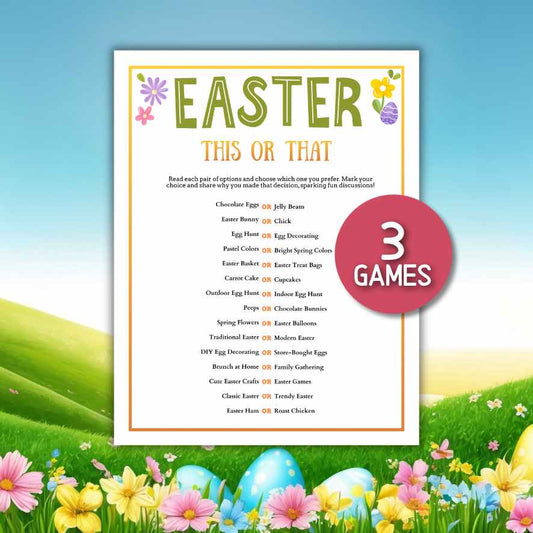 easter this or that game printable