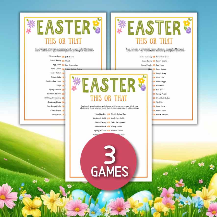 easter this or that questions