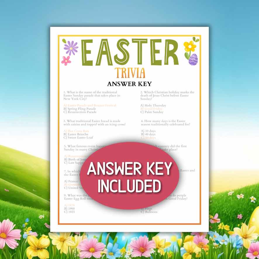easter quiz questions and answers
