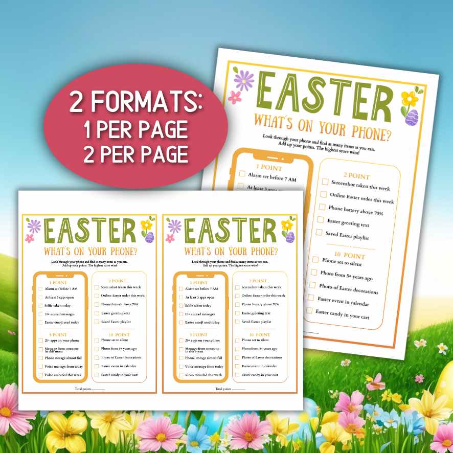 easter phone scavenger hunt