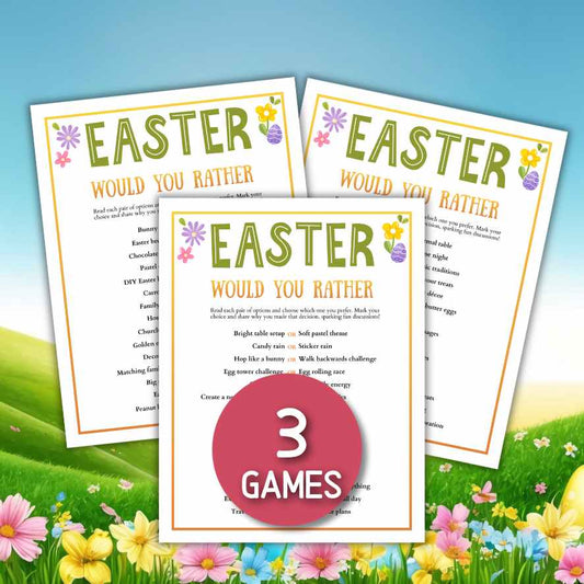 easter would you rather game printable