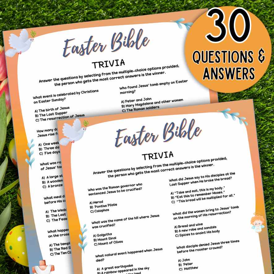 easter bible trivia questions